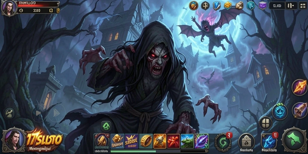 Screenshot 171SLOT menampilkan momen menegangkan dalam permainan horor.
