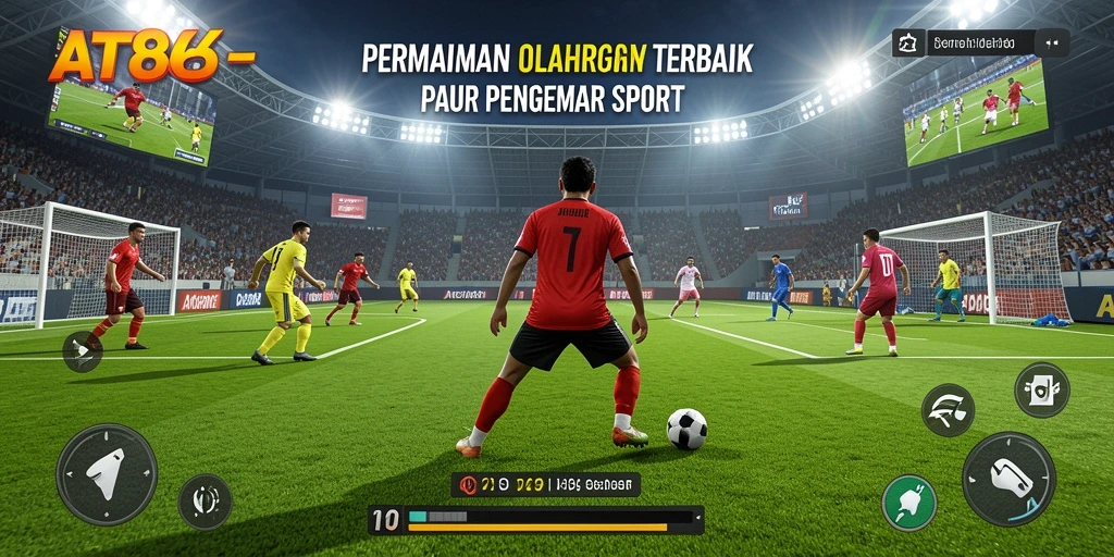 Screenshot AT866 menampilkan gameplay mendebarkan olahraga yang kompetitif.