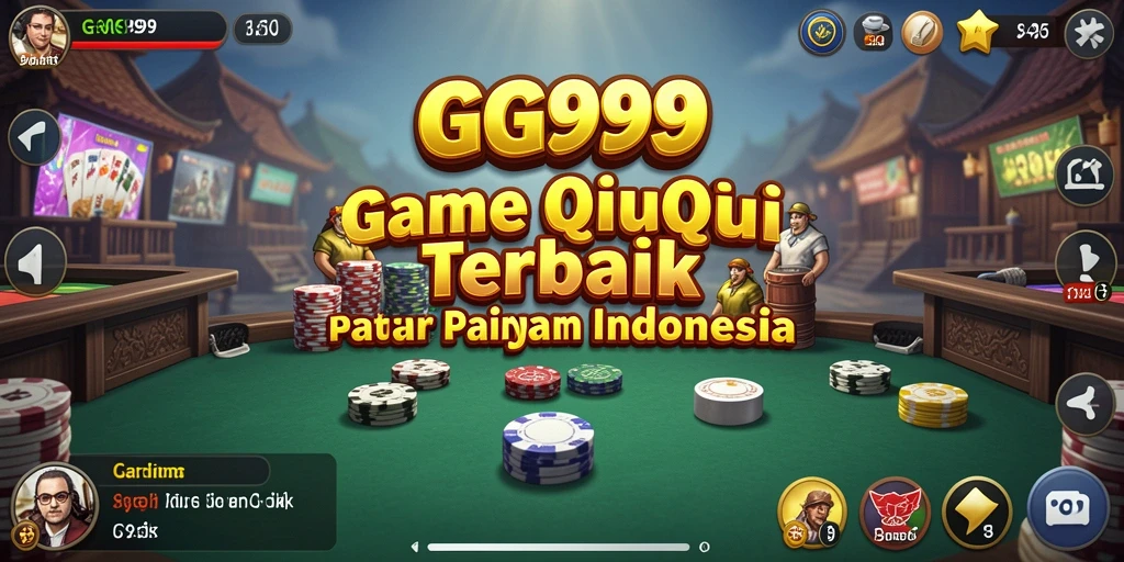 Screenshot gameplay GG999 menampilkan serunya bermain QiuQiu.