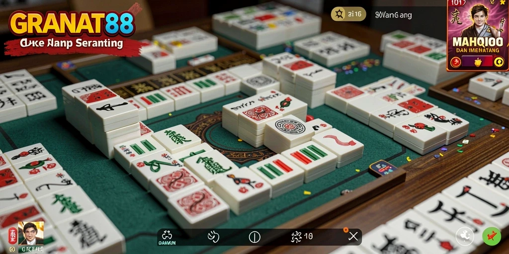 Screenshot memainkan gameplay Mahjong di GRANAT88.