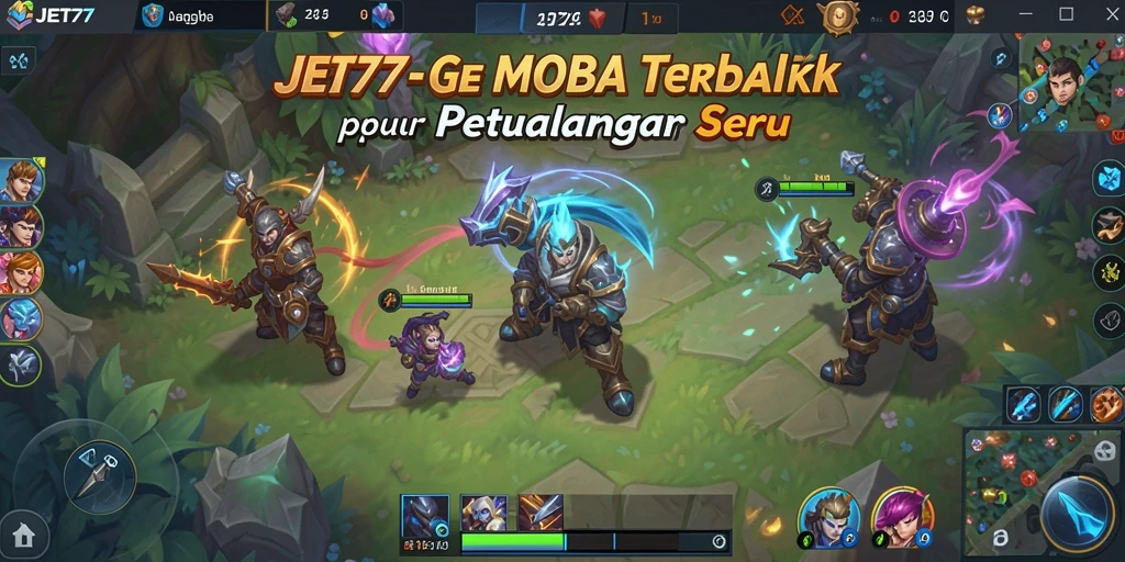 Tampilan layar gameplay JET77 yang mendebarkan dengan aksi tim yang seru.