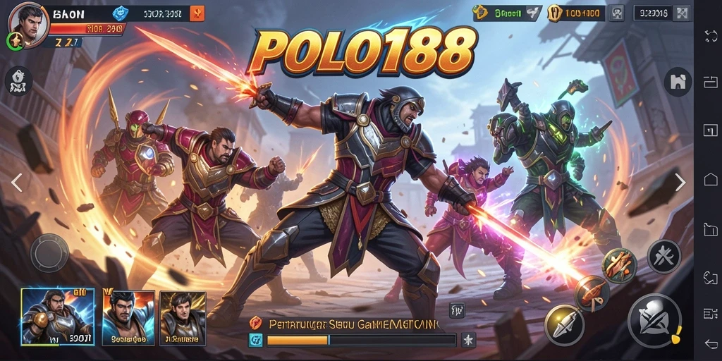 Tampilan gameplay yang intens dan mendebarkan dalam POLO188.