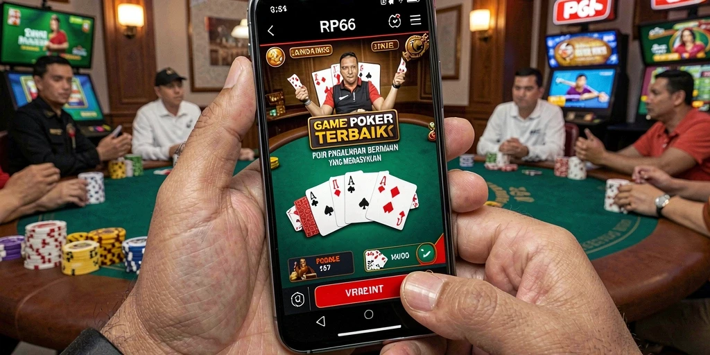 Tangkapan layar gameplay yang menggambarkan keseruan bermain poker.