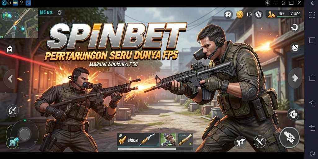 Tampilan menakjubkan dari pertempuran intens dan aksi gameplay di SPINBET.