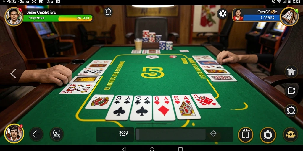 Tampilan gameplay Gaple yang seru dan interaktif.